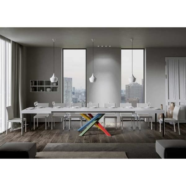 Utdragbart bord - Volantis - White Ash - 90x180/440 cm - För 18 personer