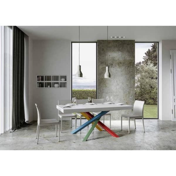 Utdragbart bord - Volantis - 90x180/284 cm - White Ash - 4/B