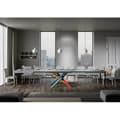 Miniatyrbild 4 av 4: Utdragbart bord - Volantis - 90x130/390 cm - Cement - Vit - Barn