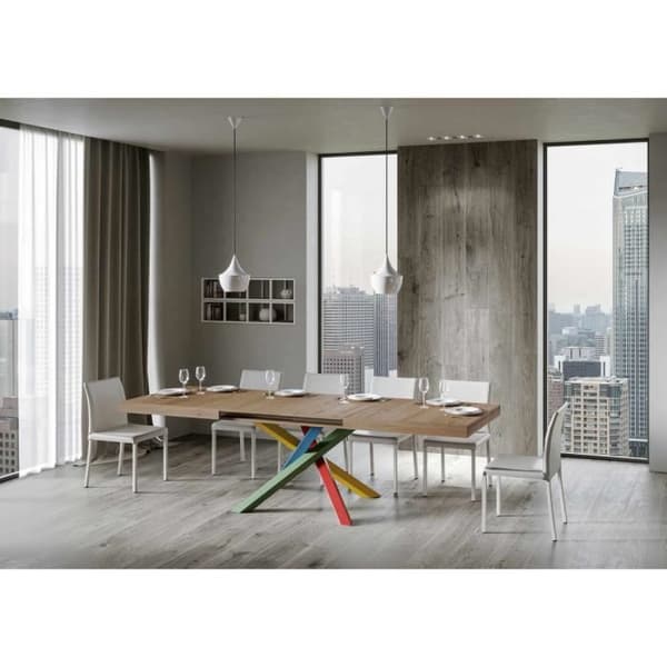 Utdragbart bord - Volantis - Natural Oak - 130/390 cm - Ram 4/B