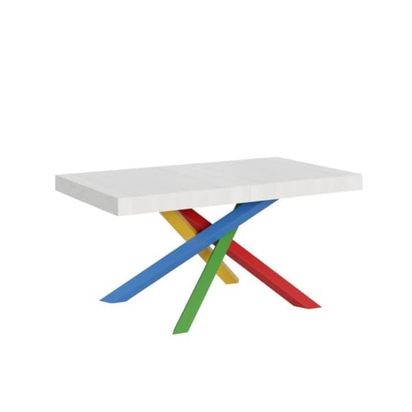 Utdragbart bord - Volantis - 90x160/264 cm - White Ash - 4/B