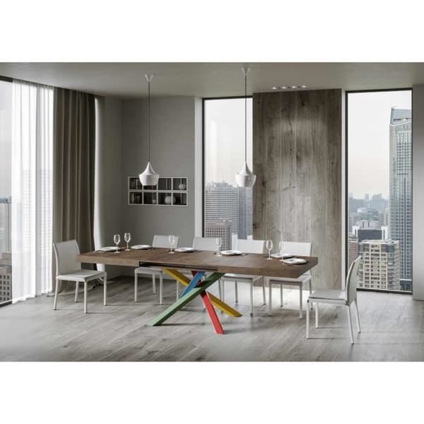 Utdragbart bord - Volantis - Valnöt - 90x160/264 cm - ram 4/B