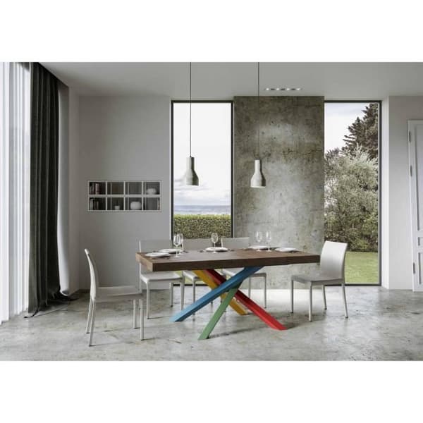 Utdragbart bord - Volantis - Valnöt - 90x160/264 cm - ram 4/B