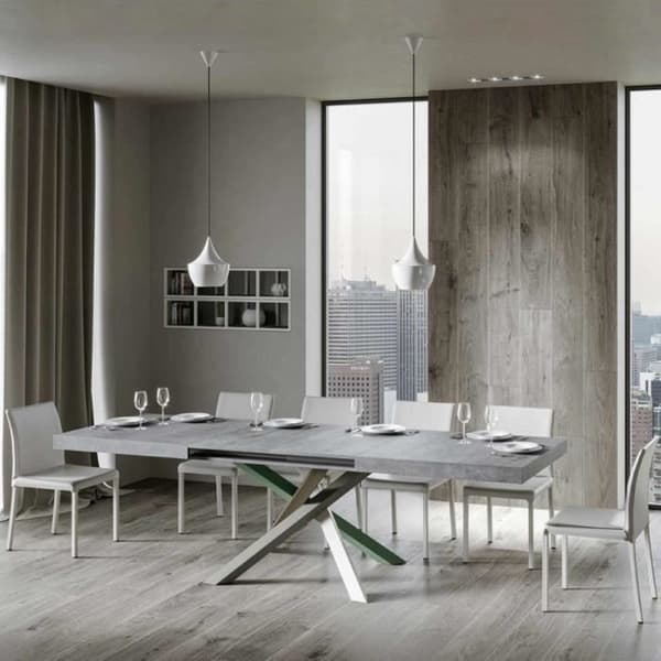 Utdragbart bord - Volantis - Cementskiva 90x180 - Ram 4/A