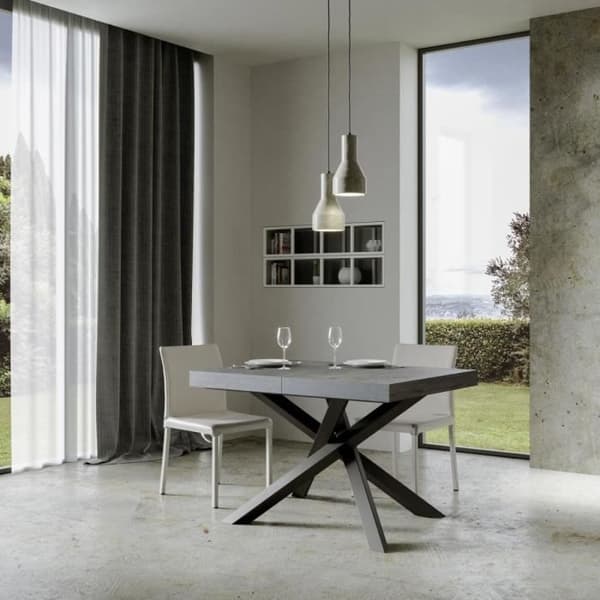 VOLANTIS betongbord 90X130 utdragbart till 390 cm - Volantis - Vit - cement