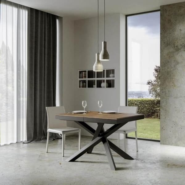 VOLANTIS EVOLUTION utdragbart bord i valnöt - Volantis märke - 90x120 till 380cm - Vit