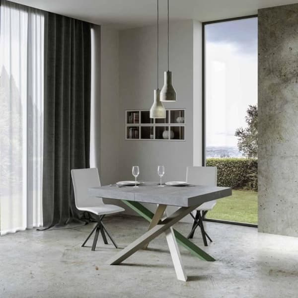 Volantis utdragbart bord - Volantis - 234 cm - Cementskiva - 90x130 - Struktur 4/A