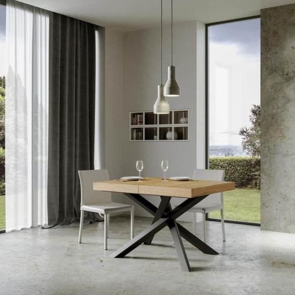 VOLANTIS bord i natur ek 90X130 utdragbart till 390 cm