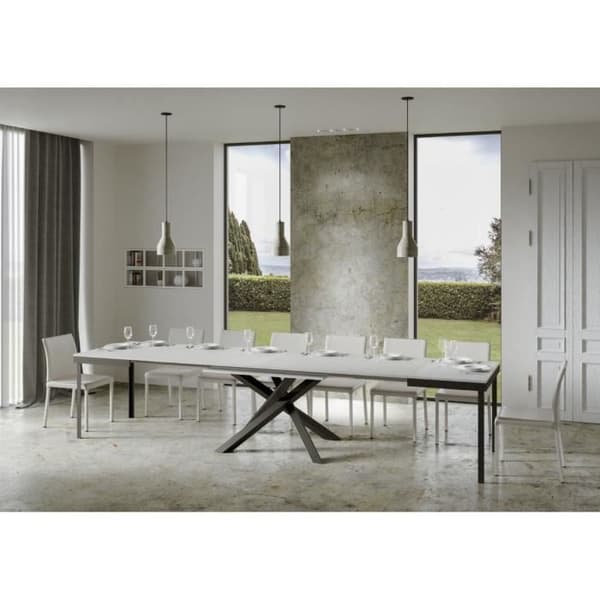 Volantis Evolution Bord Vit Askskiva 90x180 Lång 440 Antracitram