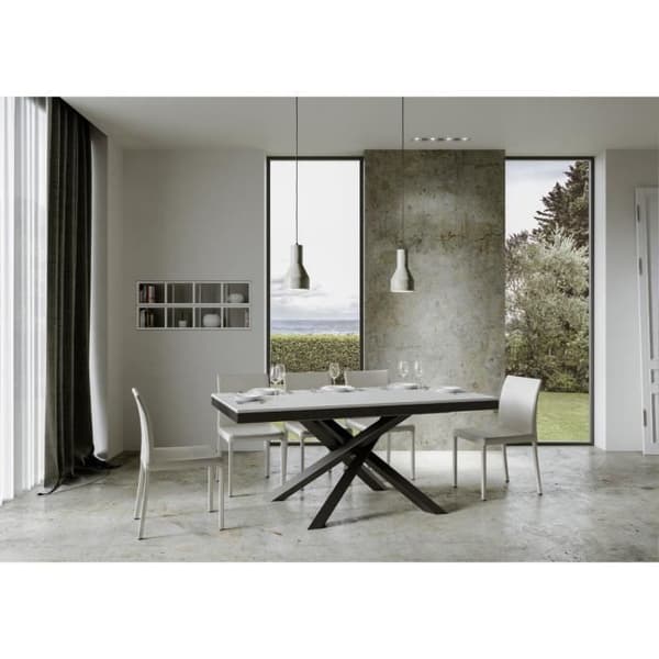 Volantis Evolution Bord Vit Askskiva 90x180 Lång 440 Antracitram