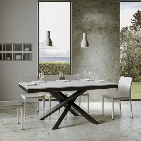 Volantis Evolution Bord Vit Askskiva 90x180 Lång 440 Antracitram