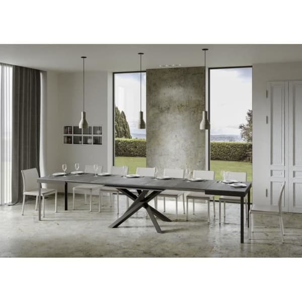 Volantis Evolution bordsskiva cementskiva 90x180 Lång 440 antracitram