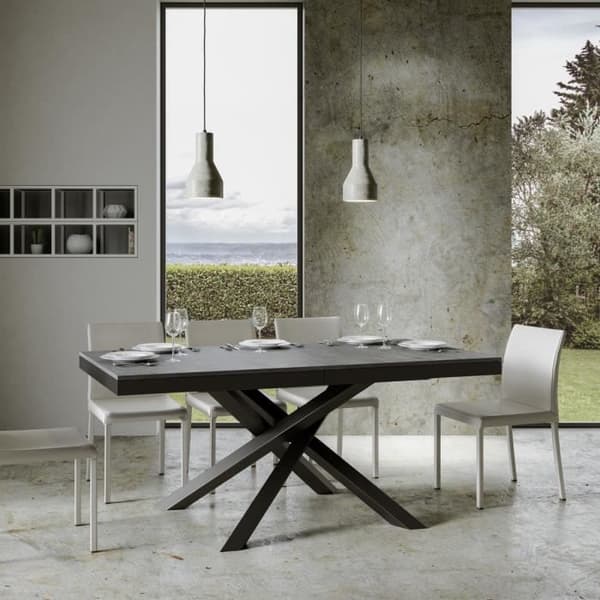 Volantis Evolution bordsskiva cementskiva 90x180 Lång 440 antracitram