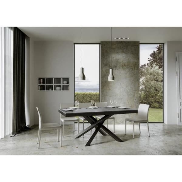Volantis Evolution bordsskiva cementskiva 90x180 Lång 440 antracitram