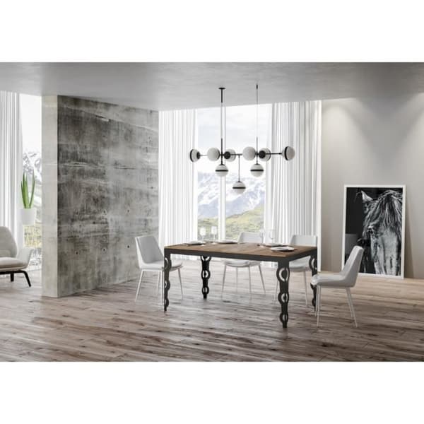 Karamay Evolution Bord Natural Oak Skiva 90x180 Lång 440 Antracit ram