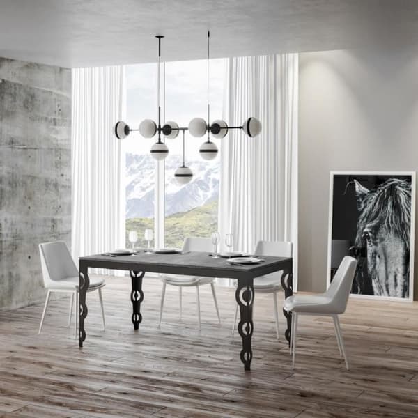 Utdragsbord - Karamay Evolution - 264 cm - Antracit - Betongskiva