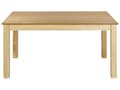 Miniatyrbild 6 av 10: Förlängt matbord Ljust trä MDF Gummiträ 160/240 x 90 cm Träben Rektangulär fanerad skiva Naturlig yta Minimalistiskt skandinaviskt kök