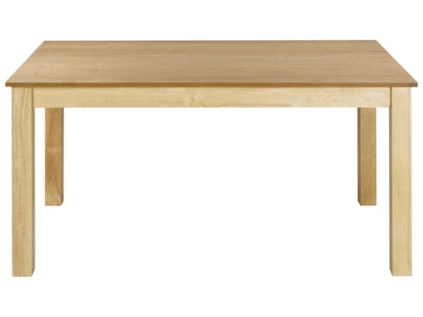 Förlängt matbord Ljust trä MDF Gummiträ 160/240 x 90 cm Träben Rektangulär fanerad skiva Naturlig yta Minimalistiskt skandinaviskt kök