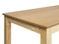Miniatyrbild 8 av 10: Förlängt matbord Ljust trä MDF Gummiträ 160/240 x 90 cm Träben Rektangulär fanerad skiva Naturlig yta Minimalistiskt skandinaviskt kök