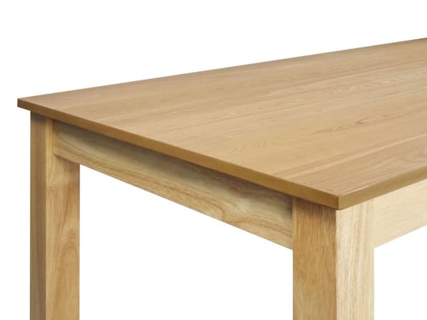 Förlängt matbord Ljust trä MDF Gummiträ 160/240 x 90 cm Träben Rektangulär fanerad skiva Naturlig yta Minimalistiskt skandinaviskt kök