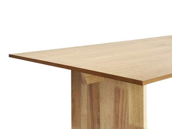 Ruokapöytä vaalea puu 180 x 90 cm MDF-levy kumipuujalat 6 hengen suorakulmainen perinteinen