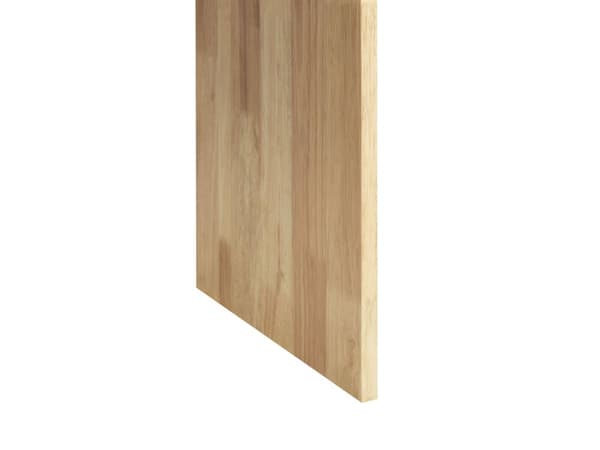 Ruokapöytä vaalea puu 180 x 90 cm MDF-levy kumipuujalat 6 hengen suorakulmainen perinteinen