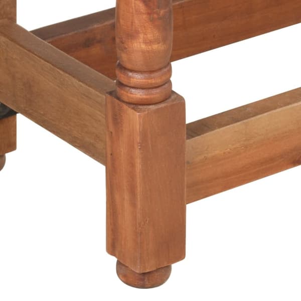 Matbord rund 110x76 cm massivt mangoträ