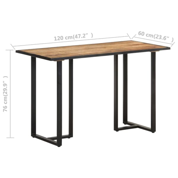 spisebord 120 cm ru mangotræ