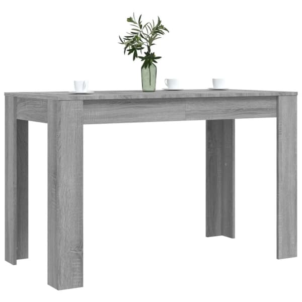 Matbord grå sonoma 120x60x76 cm konstruerat trä