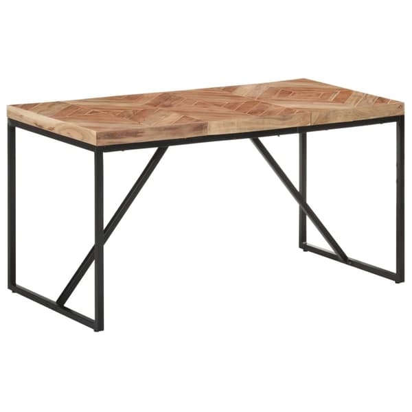 Ruokapöytä 140x70x76 cm täysi akaasia- ja mangopuu