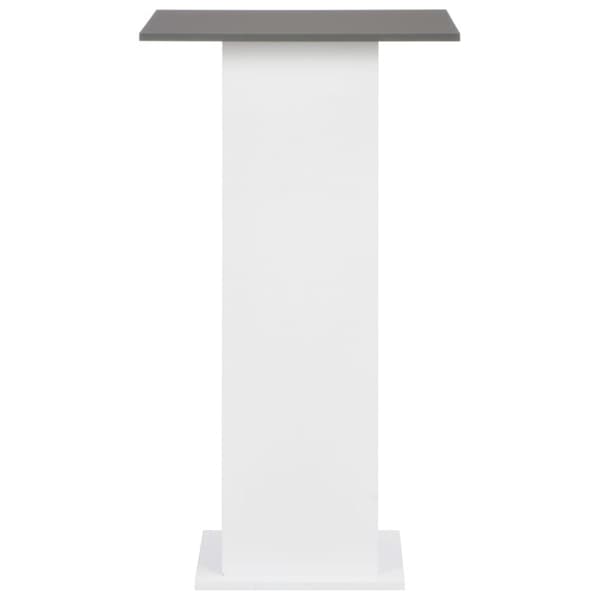 Barbord vit och antracit 60x60x110 cm