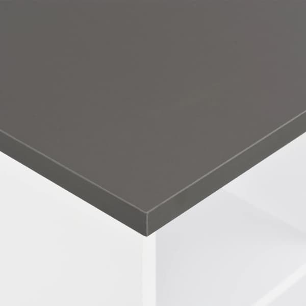Barbord vit och antracit 60x60x110 cm