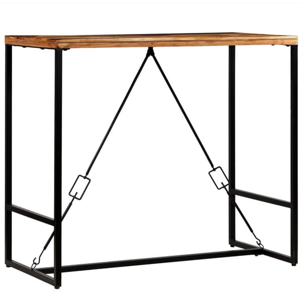 Barbord massivt återvunnet trä 120x60x106 cm