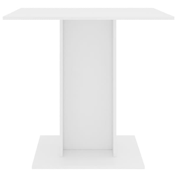 Matbord vit 80x80x75 cm konstruerat trä