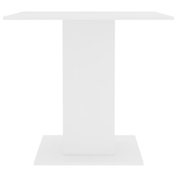Matbord vit 80x80x75 cm konstruerat trä