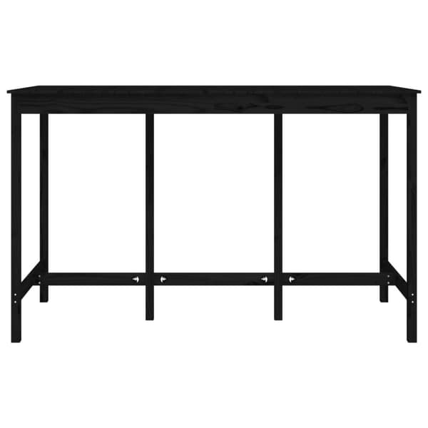 Baaripöytä musta 180x80x110 cm täysi mänty
