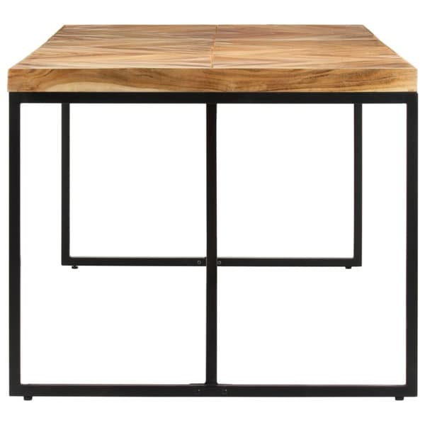 Matbord 180x90x76 cm massivt akaciaträ och mangoträ