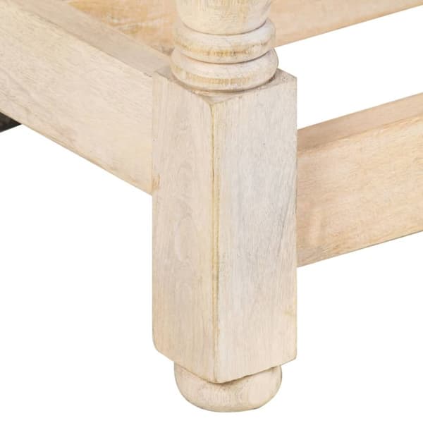 spisebord rundt 110x76 cm massivt mangotræ