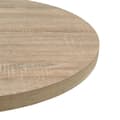 Pikkukuva 5 / 6: Bistropöytä MDF ja teräs pyöreä 60x75 cm tammenvärinen