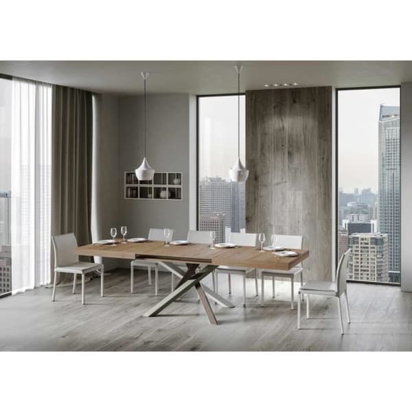 Utdragbart bord - Volantis - Natural Oak - 120/224 cm - 10 personer