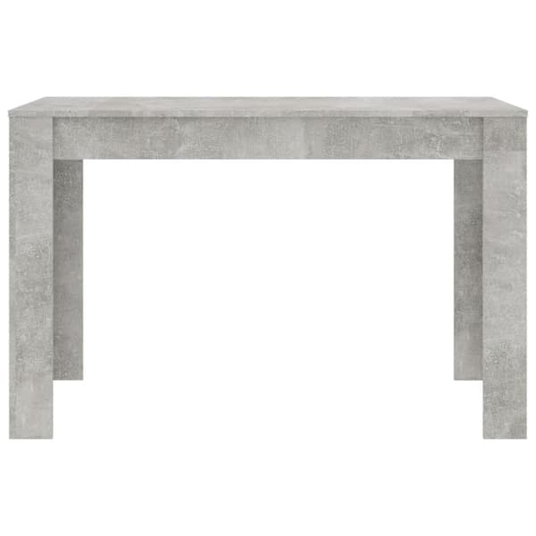 spisebord 120 x 60 x 76 cm spånplade betongrå