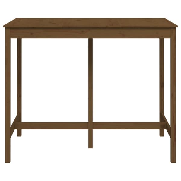 Barbord honungsbrun 140x80x110 cm massivt furuträ