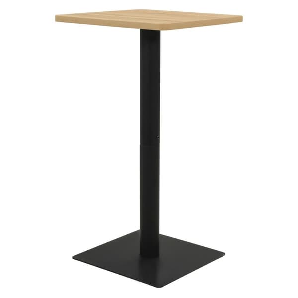 bistrobord 50x50x107 cm egetræsfarvet
