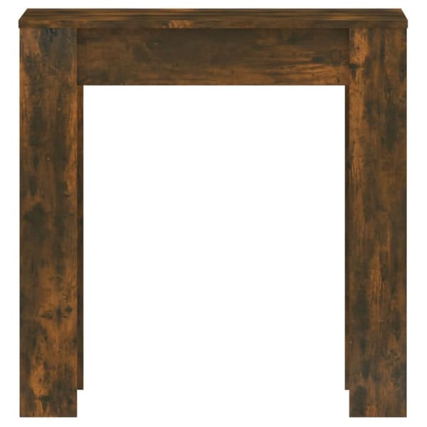 spisebord 140x74,5x76 cm konstrueret træ røget egetræsfarve