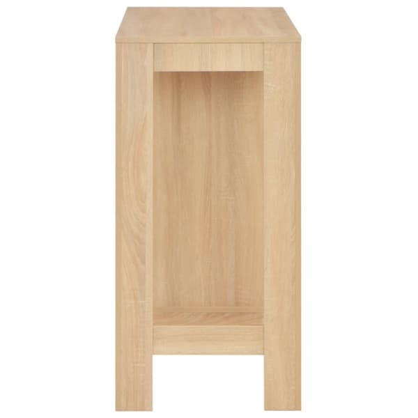 Barbord med hylla ek 110x50x103 cm