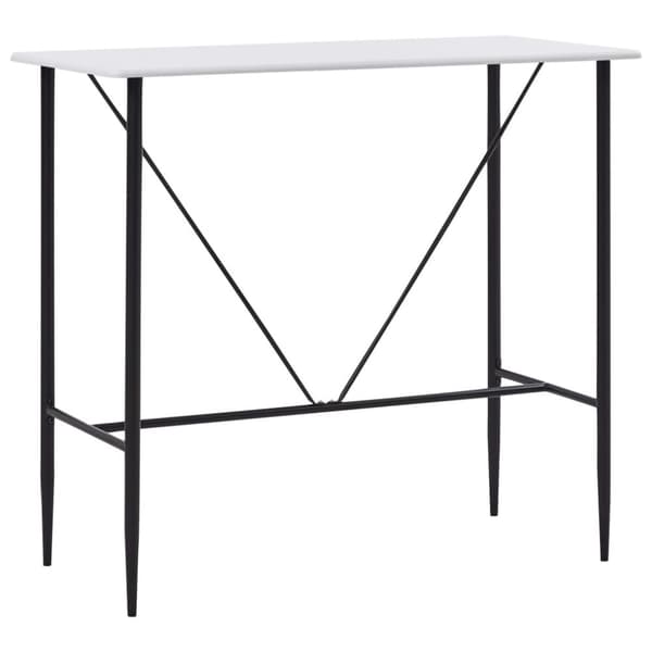 Baaripöytä valkoinen 120x60x110 cm MDF