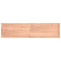 Miniatyrbillede 5 af 10: bordplade 160x40x(2-4) cm naturlig kant behandlet træ lysebrun