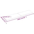 Miniatyrbillede 10 af 10: bordplade 160x40x(2-4) cm naturlig kant behandlet træ lysebrun