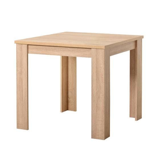 Spisebord - 4 sæder - 80x80 cm - Natur eg