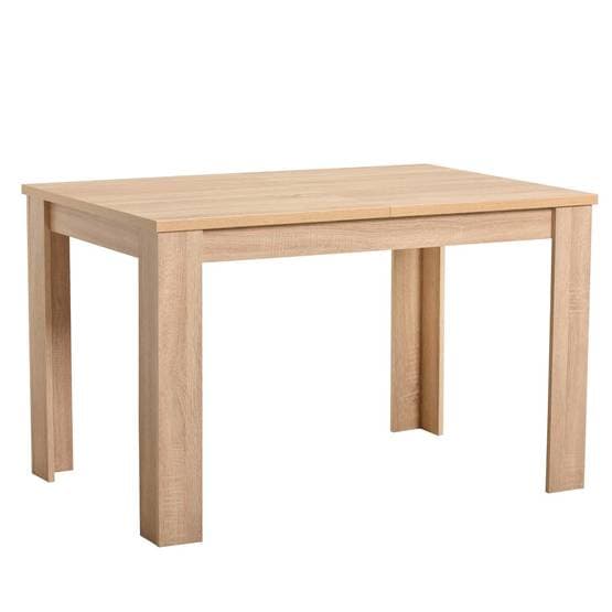 Ruokapöytä - 6 paikkaa plus sisäosa - 120x80 cm - Luonnontammea
